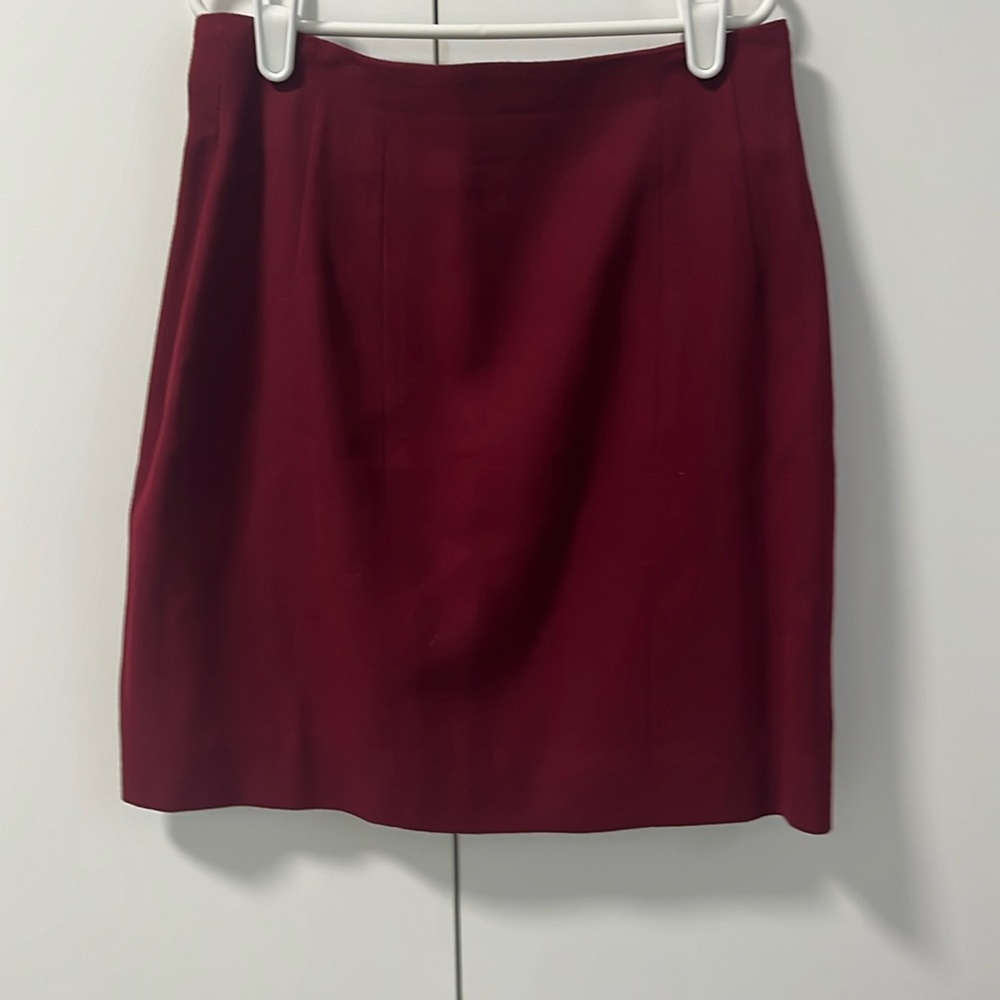 Bebe red 100% wool mini skirt . Size 2